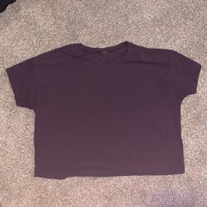 lulu lemon athletic shirt cropped
